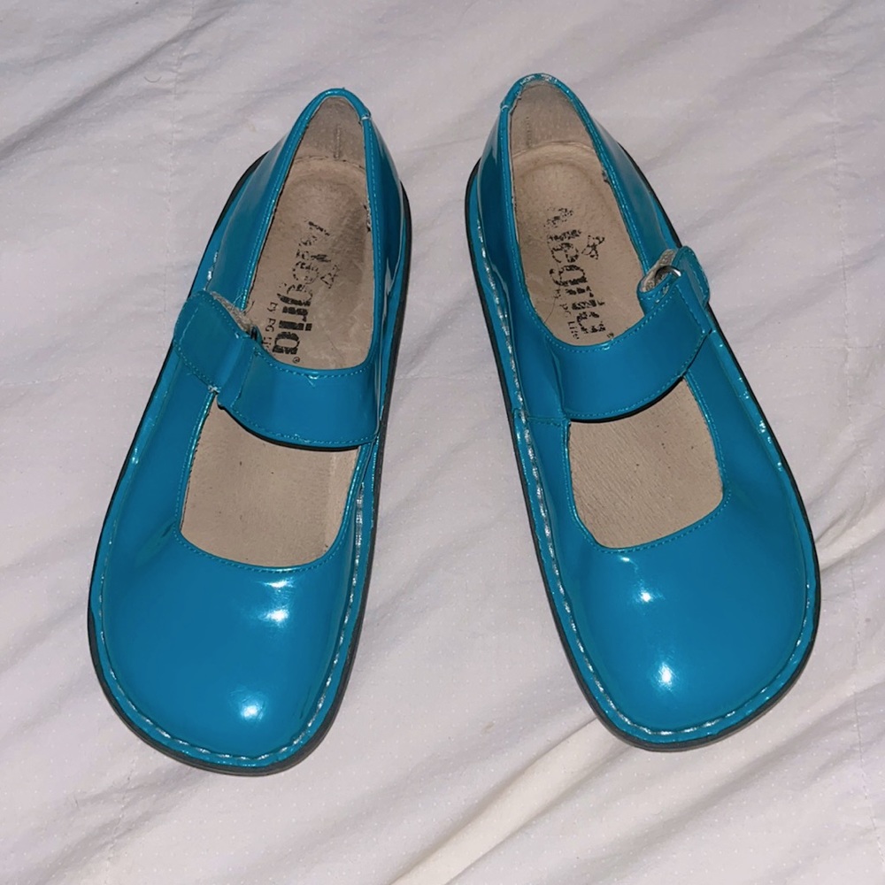 Alegria Kids Vinca Paloma Teal Mary Jane Shoe Sz 2/3 little girls